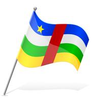 Bandera de la ilustración de vector de República Centroafricana