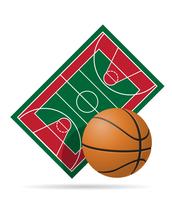 basketball court vector illustration