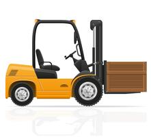 forklift truck vector illustration