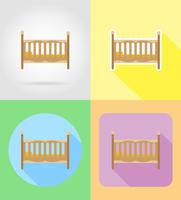 baby toys and accessories flat icons vector illustration