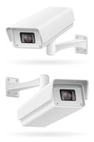 surveillance cameras vector illustration