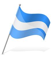 Bandera de Nicaragua ilustración vectorial vector