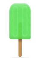 ice cream frozen juice on stick vector illustration