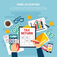  Home Accounting Composition  vector