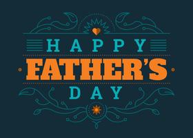 Father's day card design vector