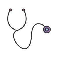 stethoscope Line Filled Icon vector