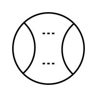 Softbol Line Black Icon vector