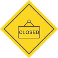 Closed Sign Icon Design vector