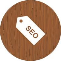 Diseño de icono de etiqueta SEO vector