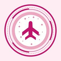 Airplane Icon Design vector