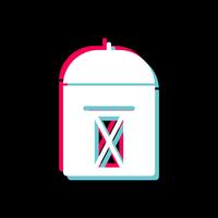 Postbox Icon Design vector