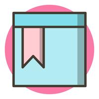 Bookmarked Page Icon Design vector
