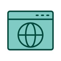 Browser Icon Design vector