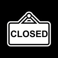 Closed Sign Icon Design vector