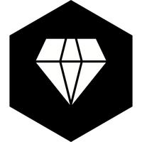 Diseño de icono de diamante vector