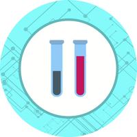 Test Tubes Icon Design vector