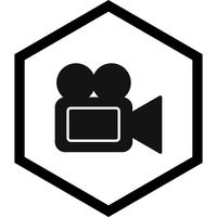 Cámara de video icono de diseño vector