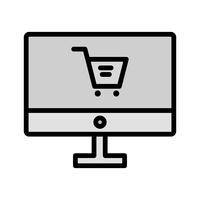 Compras en línea Icon Design vector