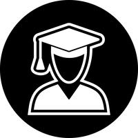 Male Student Icon Design vector