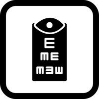 Eye Test Icon Design vector