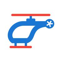 Helicóptero Icon Design vector