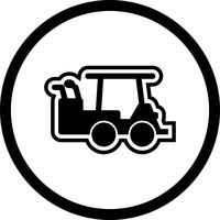 Golf Cart Icon Design vector