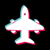 Airplane Icon Design vector