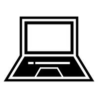 Diseño de icono de portátil vector