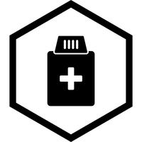 Medicine Bottle Icon Design vector