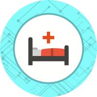 Bed Icon Design vector