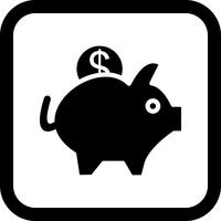 Piggy Bank Icon Design vector