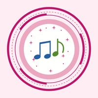 Diseño de icono de la música vector
