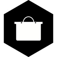 Diseño del icono del bolso de compras vector