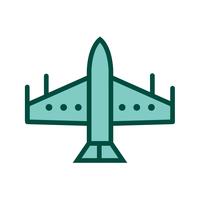 Diseño de icono de avión de combate vector