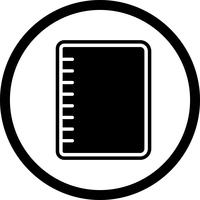 Spiral Notebook Icon Design vector
