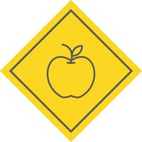 Diseño de icono de apple vector