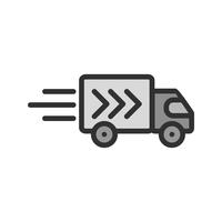 Diseño de íconos de camiones vector