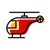 Helicóptero Icon Design vector