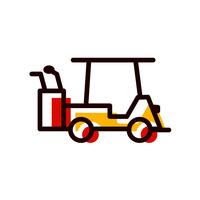 Golf Cart Icon Design vector