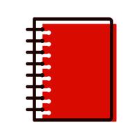 Cuaderno espiral icono de diseño vector