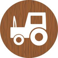  Tractor Icon Design vector