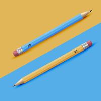 High detailed colorful  background with pencils, vector illustration