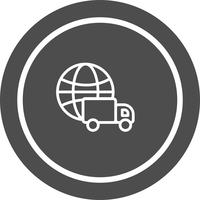 Global Delivery Icon Design vector