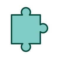 pieza de puzzle icono de diseño vector