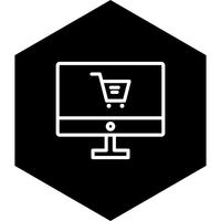 Compras en línea Icon Design vector