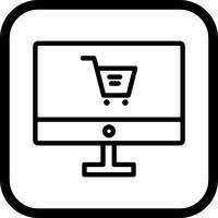 Compras en línea Icon Design vector