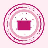 Diseño del icono del bolso de compras vector