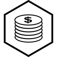 Coins Icon Design vector