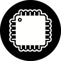 Processor Icon Design vector