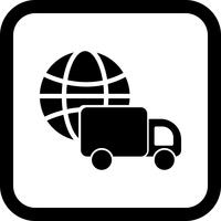 Global Delivery Icon Design vector